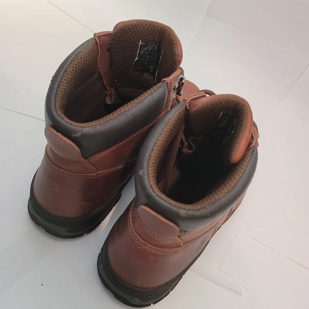Wolverine Work Boots Mens Brown Leather Lace Up Ankle W08906‎ Size 10.5 M